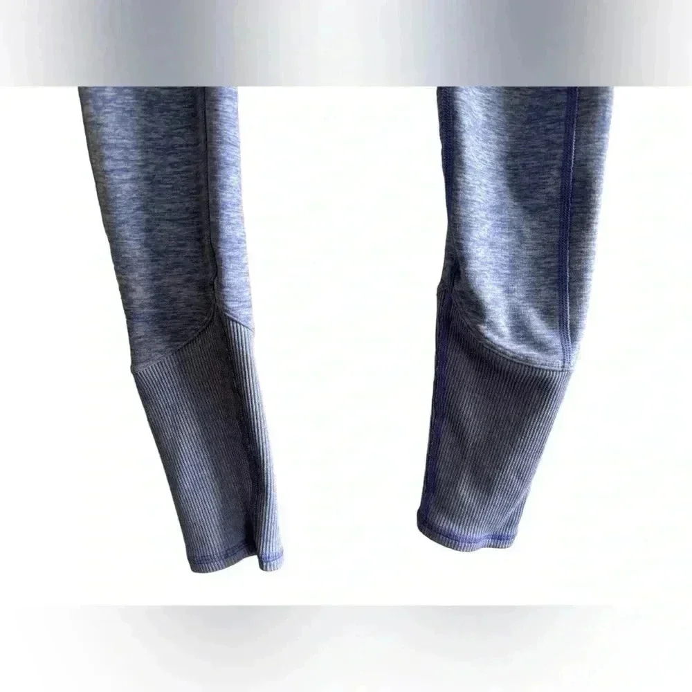 Alo Yoga 7/8 High Waist Sueded Lounge Legging Lead Wash Purple (00778)